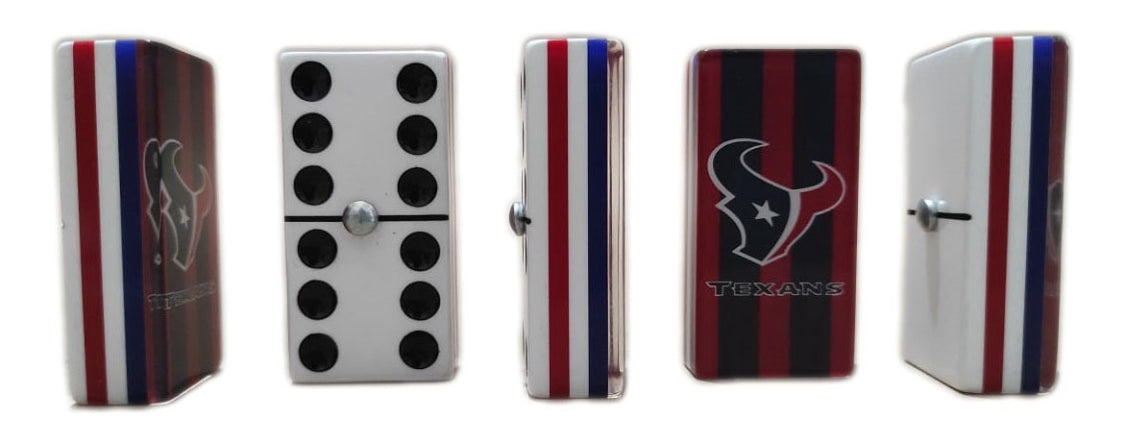 Dominoes Set Houston in Faux Leather Case Domino