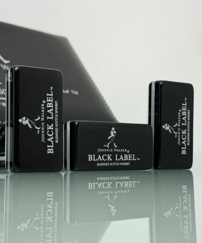Jumbo Black Label Dominoes Set Inspired in Faux Leather Case Domino.