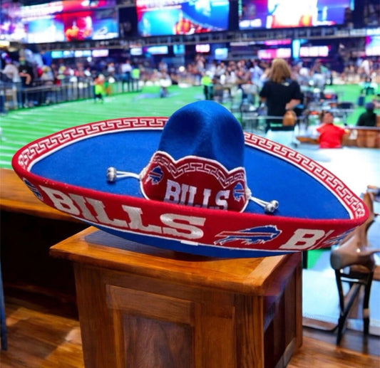 Buffalo Bills Mexican Charro Hat Sombrero Mariachi Adult One Size