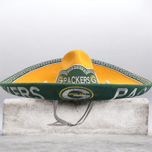 Green Bay Packers Mexican Charro Hat Sombrero Mariachi Adult One Size