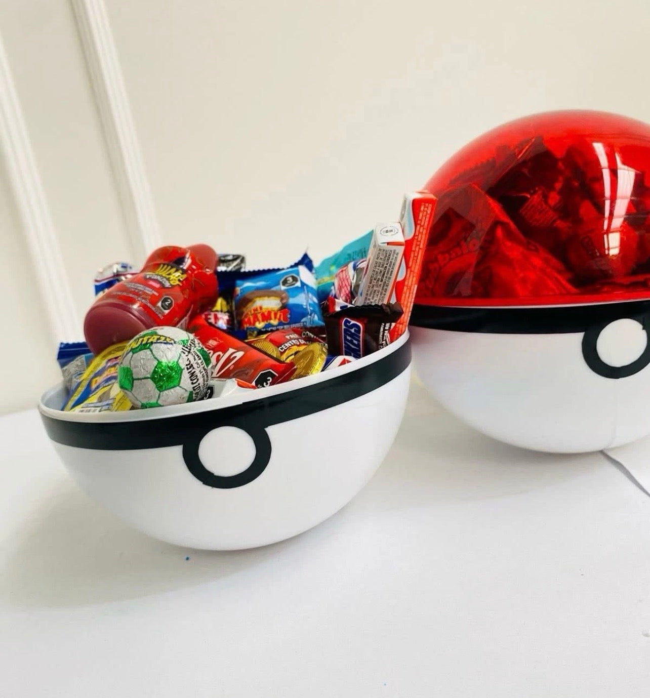 Pokemon Pokeball Dulcero Birthday Party Candy Favor 10 Pokeballs