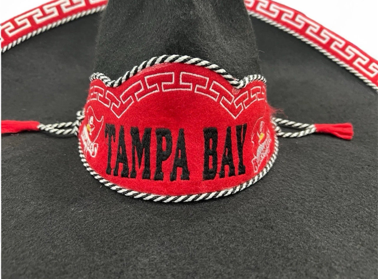 Tampa Bay Buccaneers Mexican Charro Hat Sombrero Mariachi Adult One Size