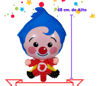 12 Pcs. Balloons Globos de Payasito 68cm. Fiesta Cumpleaños Birthday Party