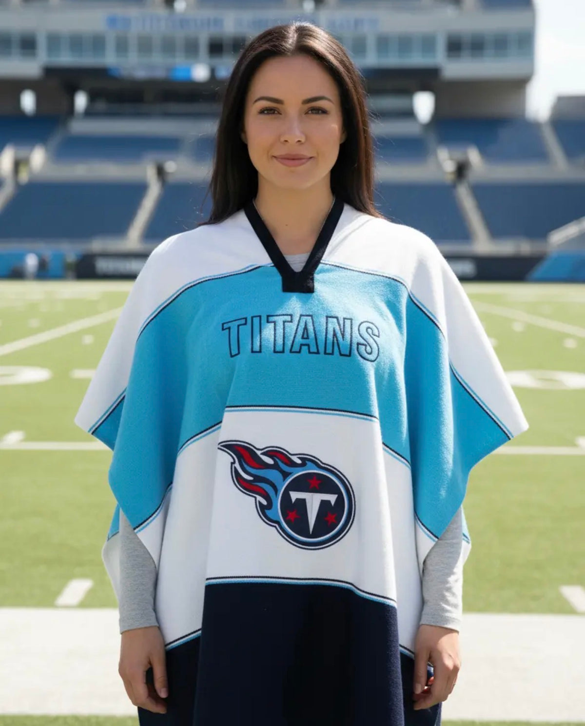 Tennessee Titans Jorongo Sarape Poncho Artesanal Winter