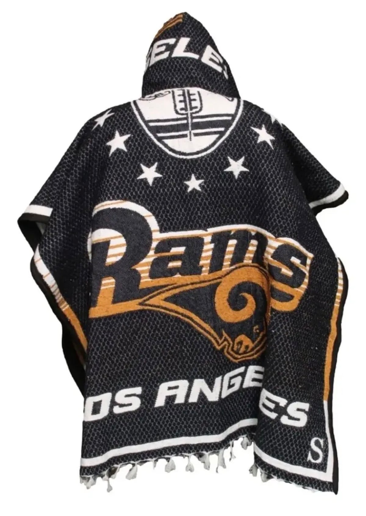 Los Angeles Rams Jorongo Sarape Hoodie Artesanal  Mexican Poncho