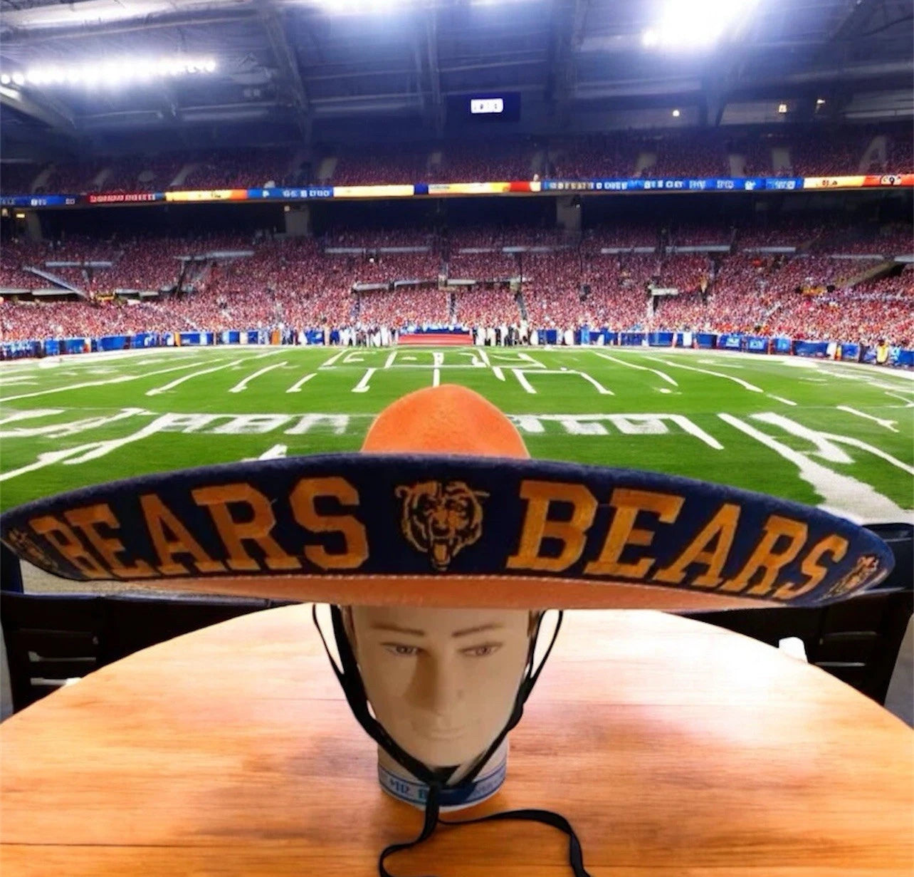 Chicago Bears Mexican Charro Hat Sombrero Mariachi Adult One Size