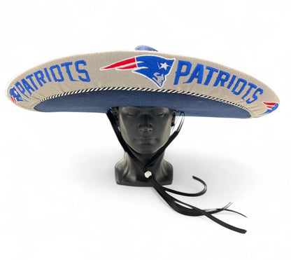 New England Patriots Mexican Charro Hat Sombrero Mariachi Adult One Size
