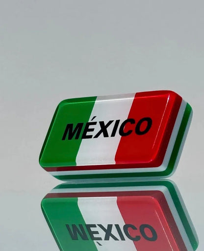 Mexico Premium Jumbo Dominoes Set in Faux Leather Case Domino Azteca