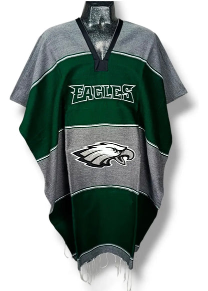 Philadelphia Eagles Jorongo Sarape Poncho Artesanal Winter