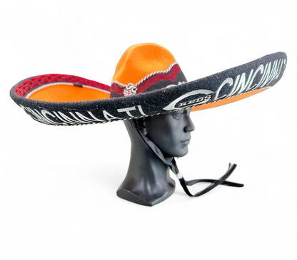 Cincinnati Reds Mexican Charro Hat Sombrero Mariachi Adult One Size
