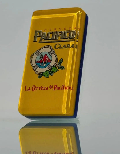Cerveza Pacifico Dominoes Set in Faux Leather Case Domino