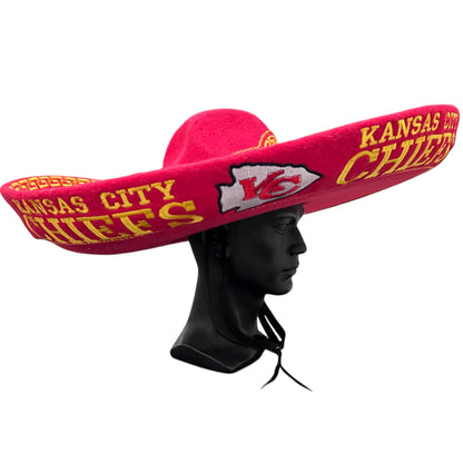 Kansas City Chiefs Mexican Charro Hat Sombrero Mariachi Adult One Size