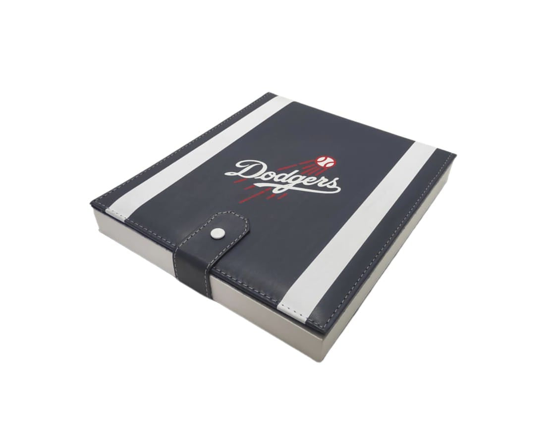 Dominoes Set Los Angeles Dodgers in Faux Leather Case Domino LA