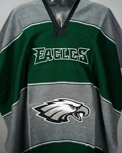 Philadelphia Eagles Jorongo Sarape Poncho Artesanal Winter
