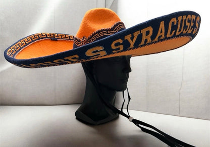 Syracuse University Mexican Charro Hat Sombrero Mariachi Adult One Size Orange