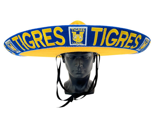Tigres UANL Futbol Soccer Mexican Charro Hat Sombrero Mariachi Adult One Size