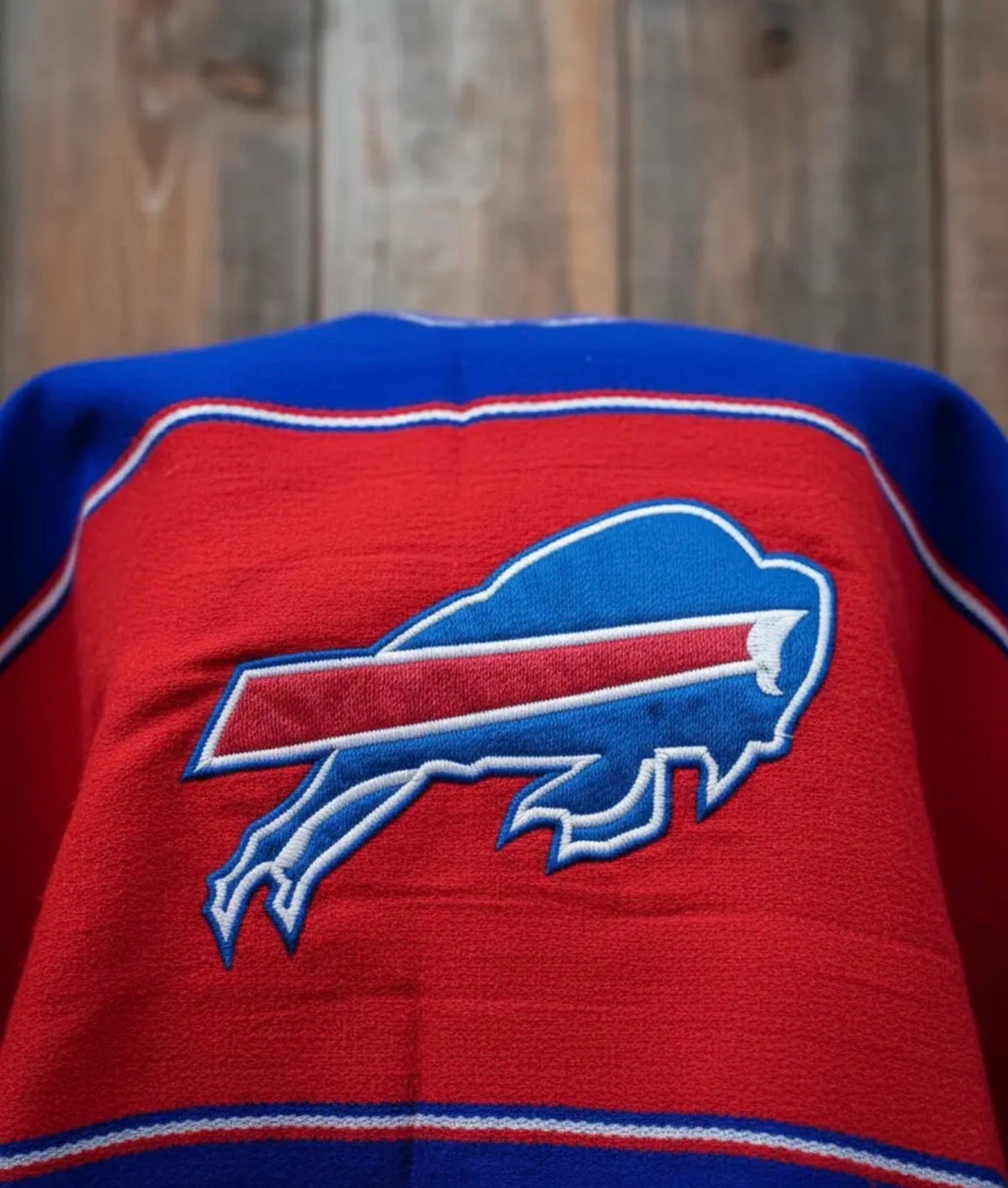 Buffalo Bills Jorongo Sarape Poncho Artesanal Winter