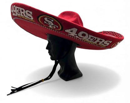 San Francisco 49ers Mexican Charro Hat Sombrero Mariachi Adult One Size
