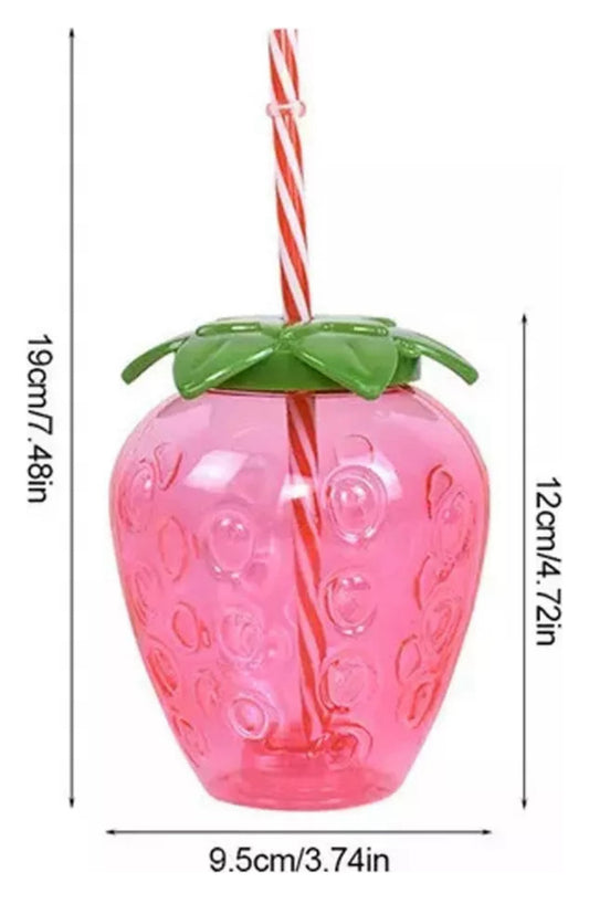 Strawberry Party Cups 500ml Cup 10Pcs.