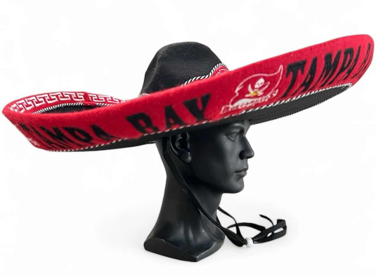 Tampa Bay Buccaneers Mexican Charro Hat Sombrero Mariachi Adult One Size