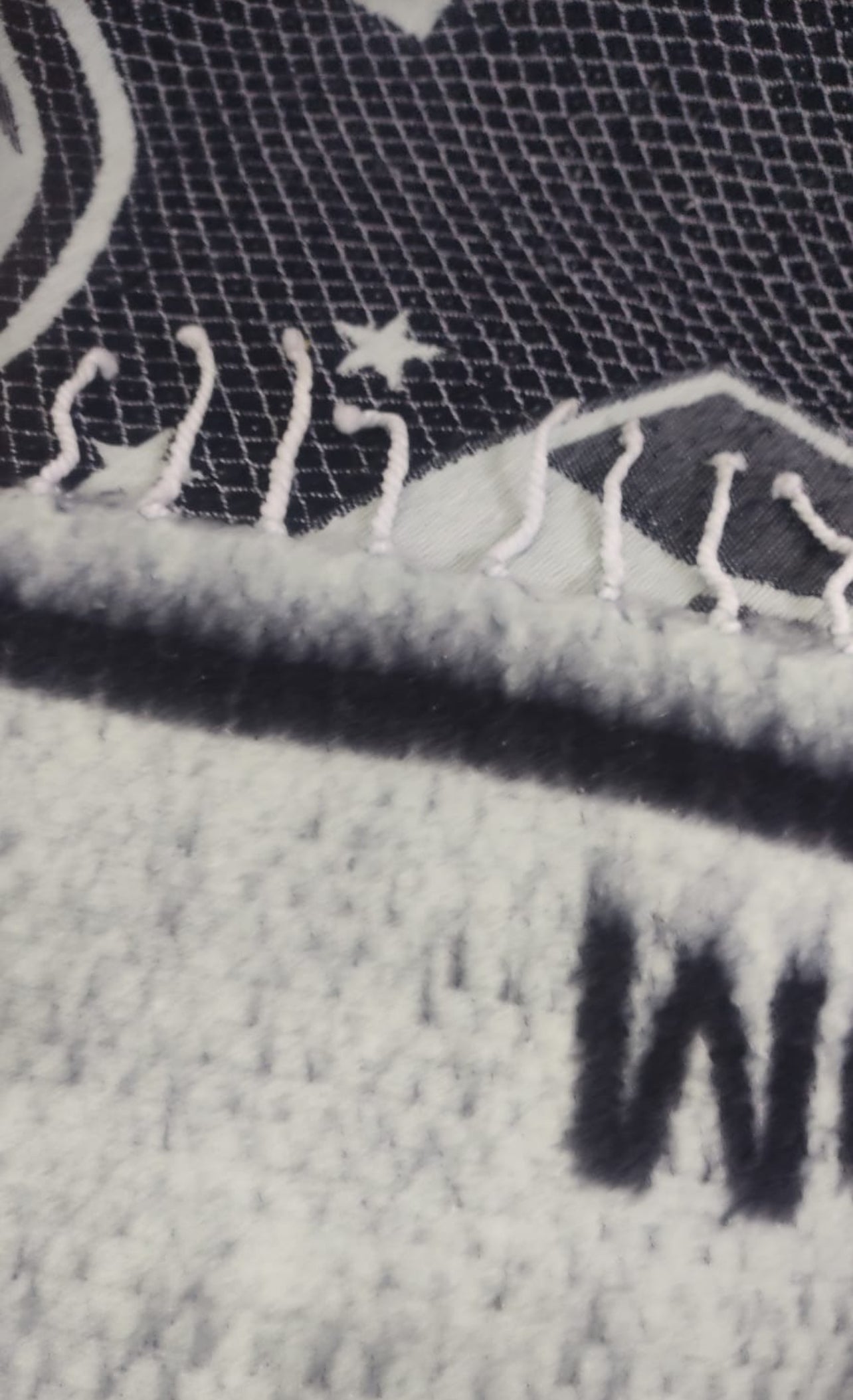 Monterrey Rayados Jorongo Sarape Mexican Poncho Artesanal Winter Invierno