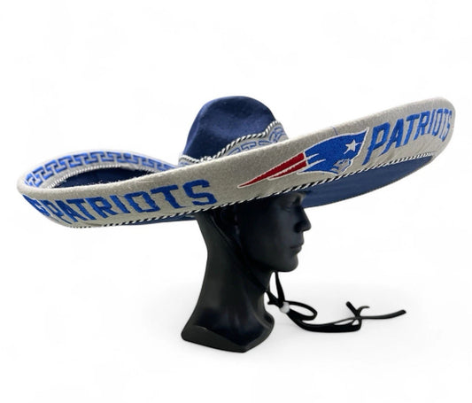 New England Patriots Mexican Charro Hat Sombrero Mariachi Adult One Size