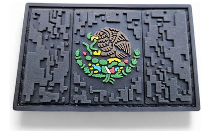 3 Pack Mexican Flag Tactical Military Patch Hook & Loop Patch 3D PVC México