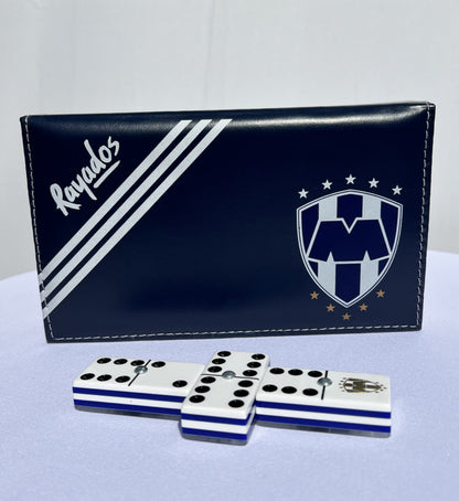 Domino Set Club De Futbol Monterrey Rayados in Faux Leather Box.