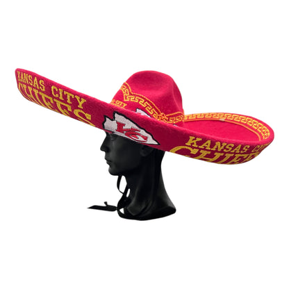 Kansas City Chiefs Mexican Charro Hat Sombrero Mariachi Adult One Size