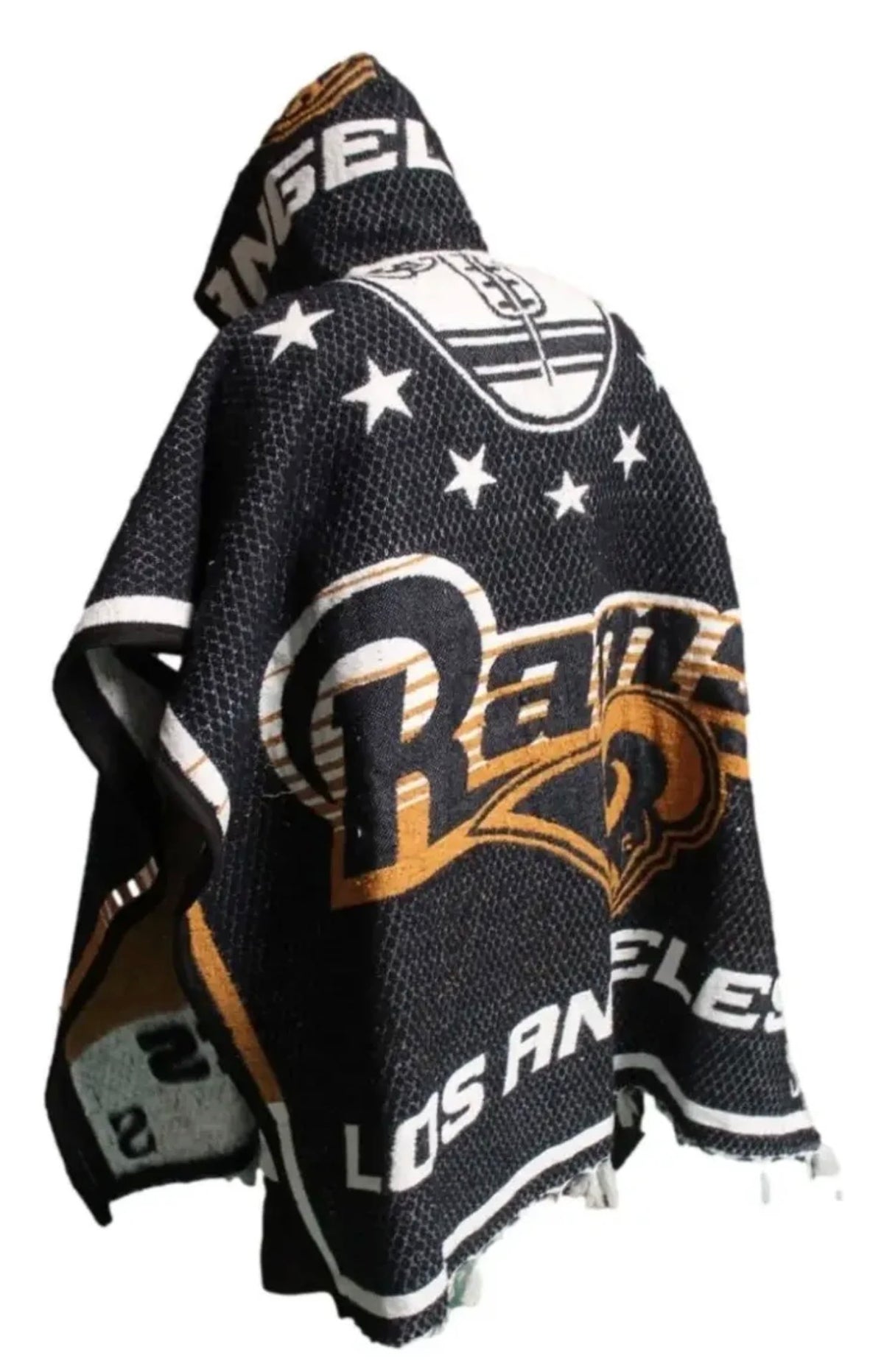 Los Angeles Rams Jorongo Sarape Hoodie Artesanal  Mexican Poncho