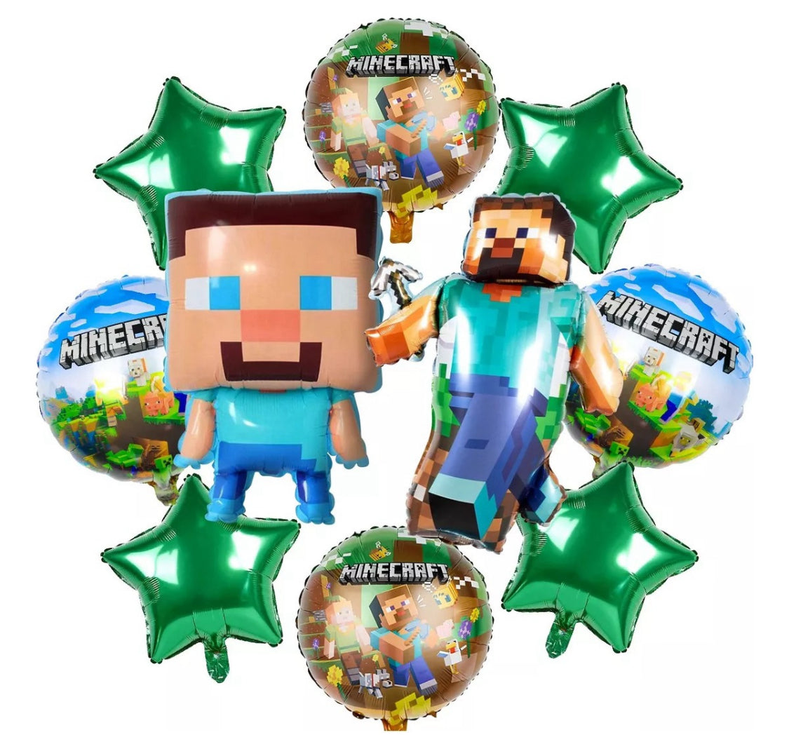 10 Pcs. Balloons Globos de Video Juegos Fiesta Cumpleaños Birthday Party