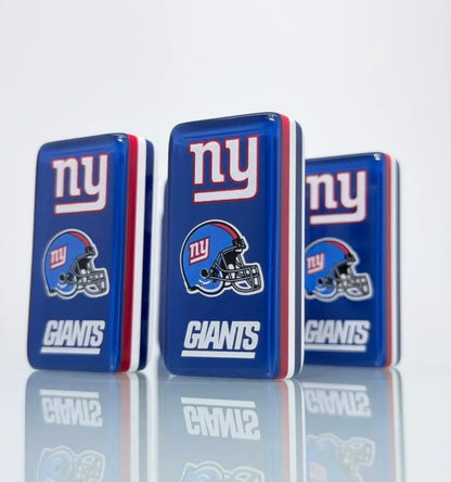Jumbo New York Giants Dominoes Set in Faux Leather Case Domino.