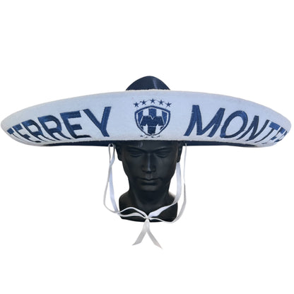 Rayados de Monterrey Futbol Soccer Mexican Charro Hat Sombrero Mariachi Adult One Size
