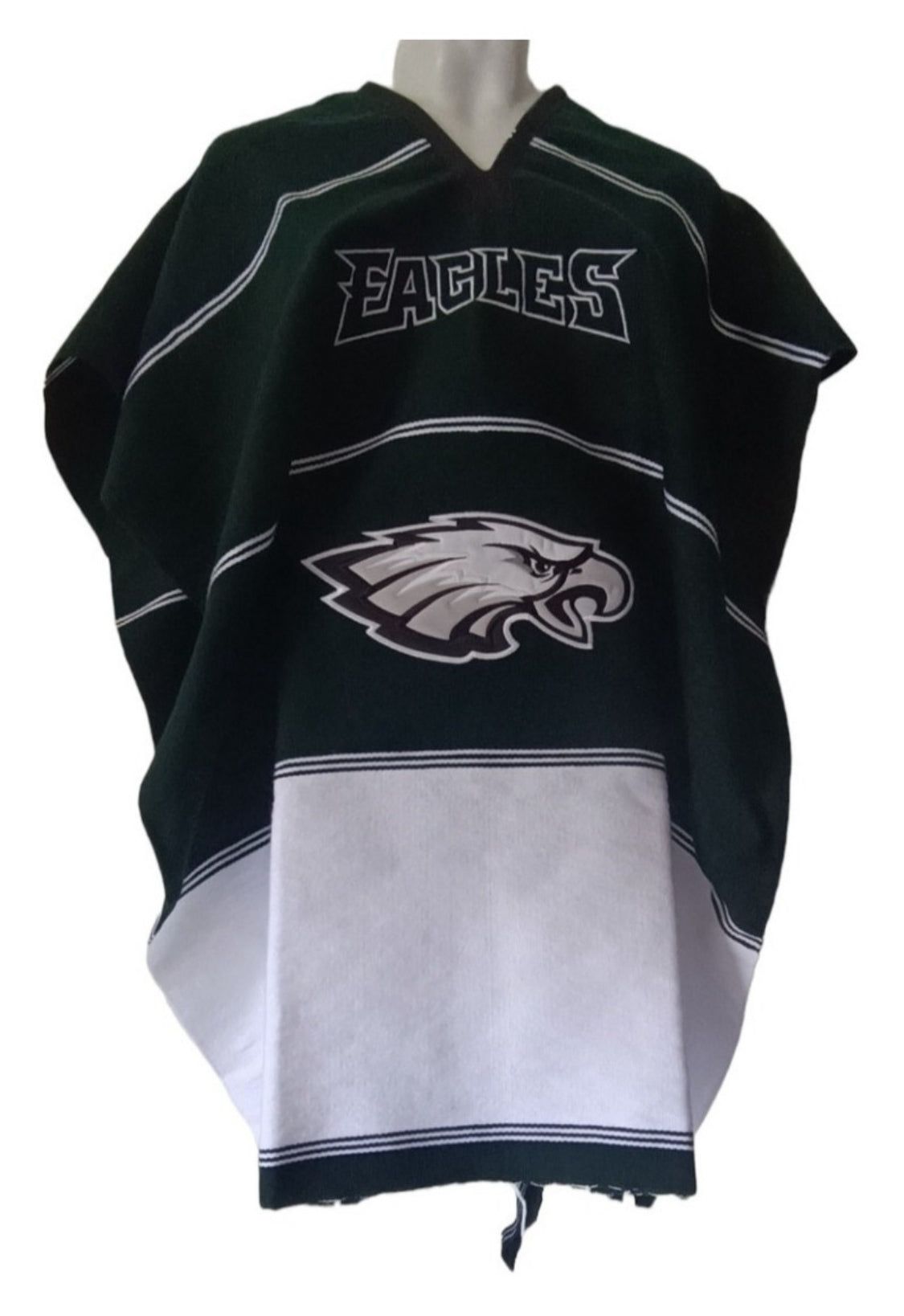 Philadelphia Eagles Poncho Jorongo Sarape Poncho Artesanal Winter