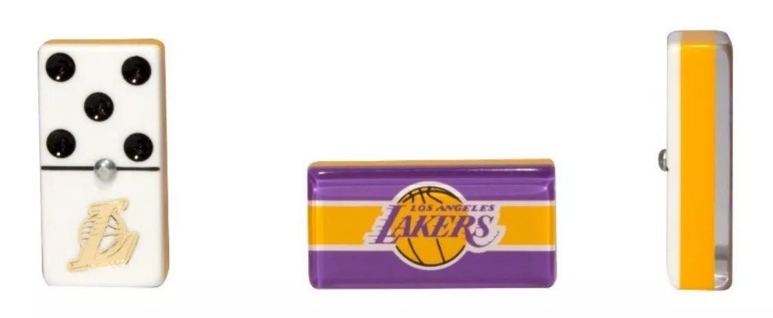 Dominoes Set Los Angeles Lakers Dominoes In a Faux Leather Case Domino