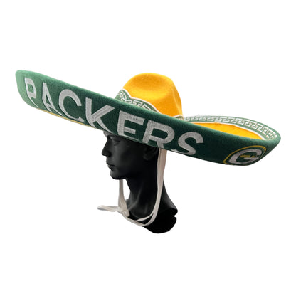 Green Bay Packers Mexican Charro Hat Sombrero Mariachi Adult One Size