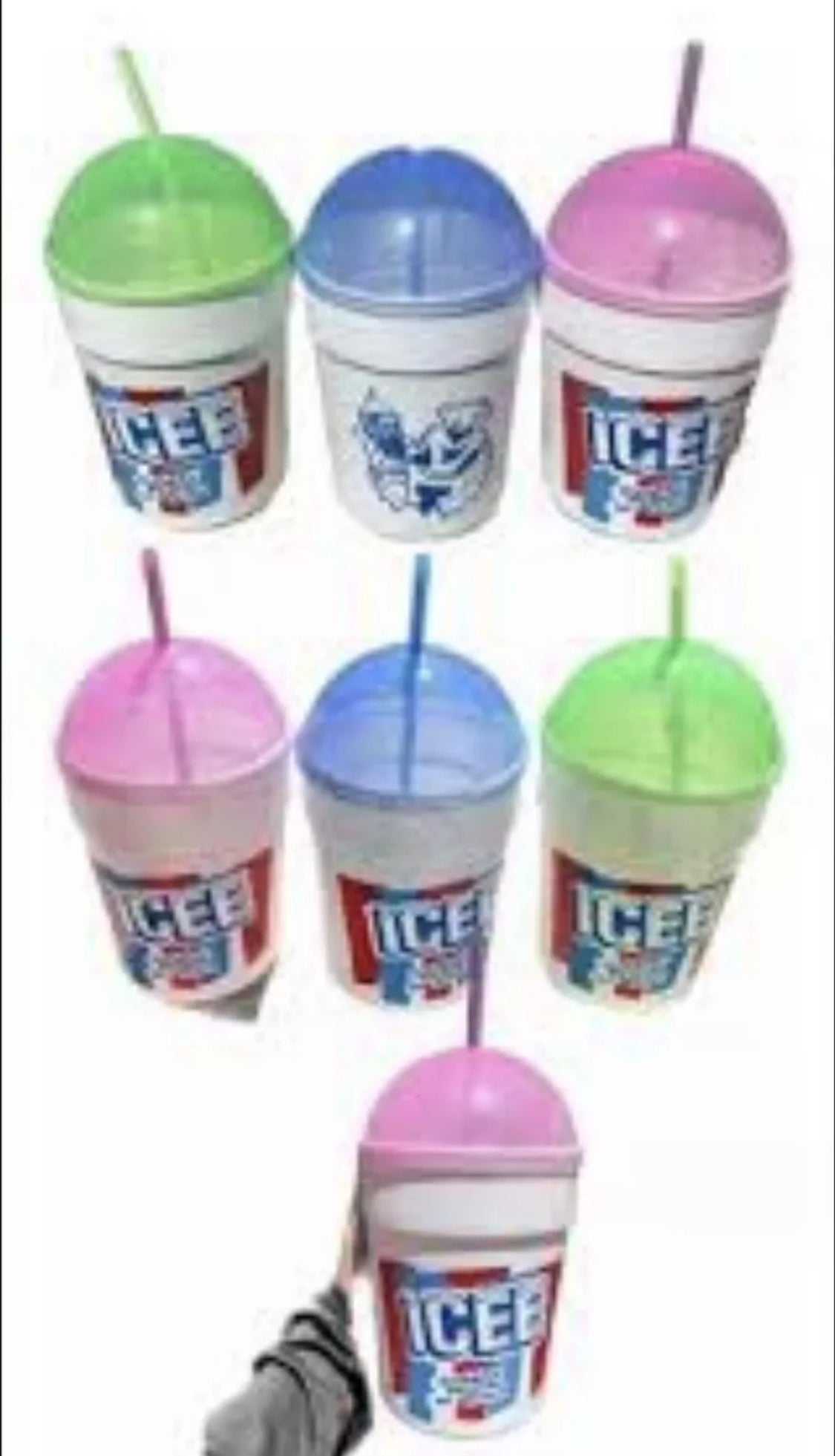 Icee Cup Icee Chela Vaso Michelada Cocktail Mix Drink 2L Random Colors (40 Cups)