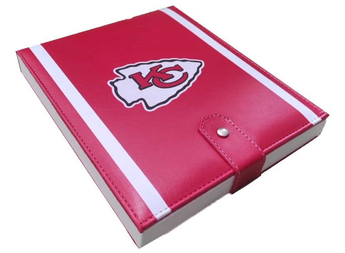 Dominoes Set Kansas City Chiefs With Faux Leather Case Domino