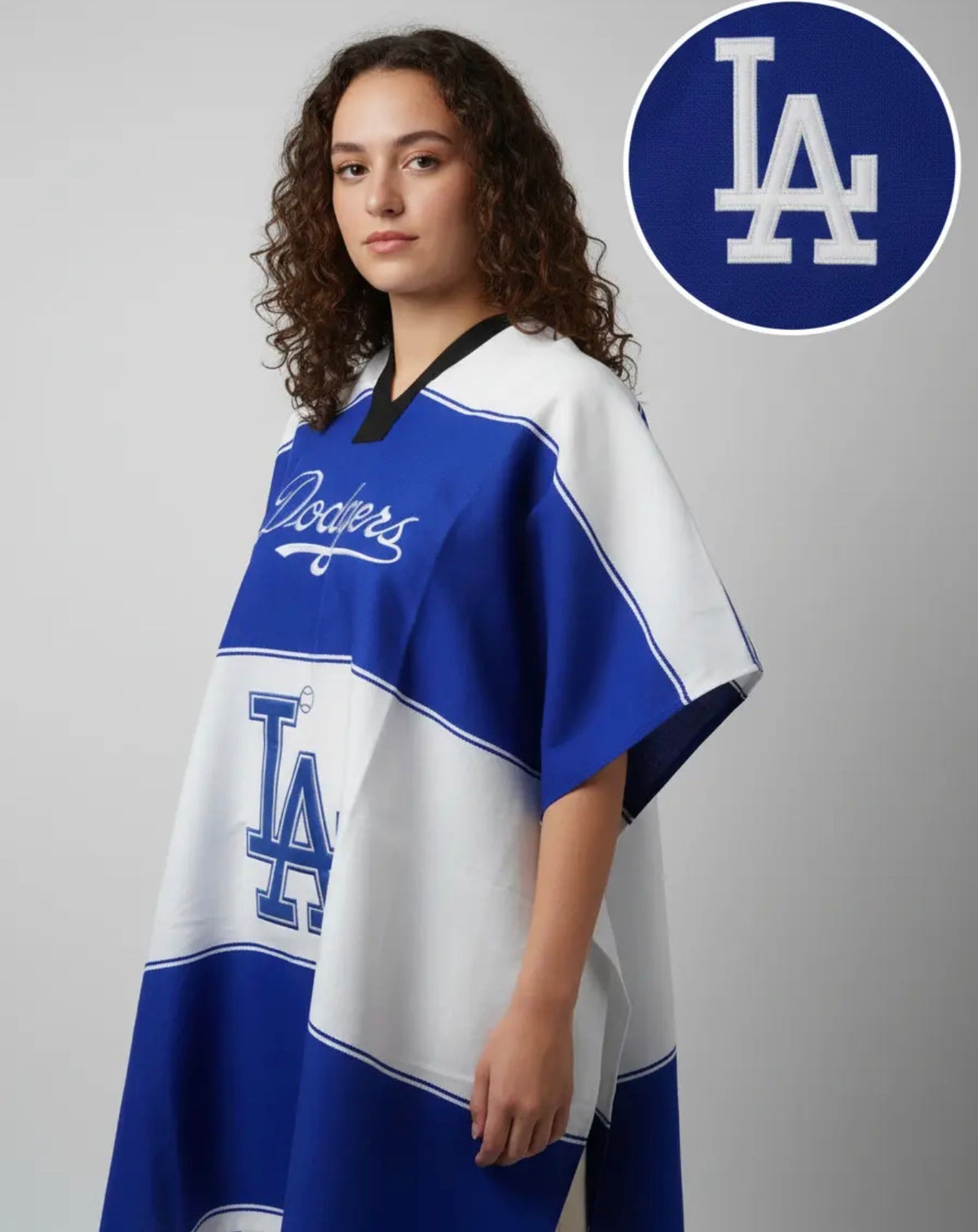 Los Angeles Dodgers LA Jorongo Sarape Artesanal  Mexican Poncho