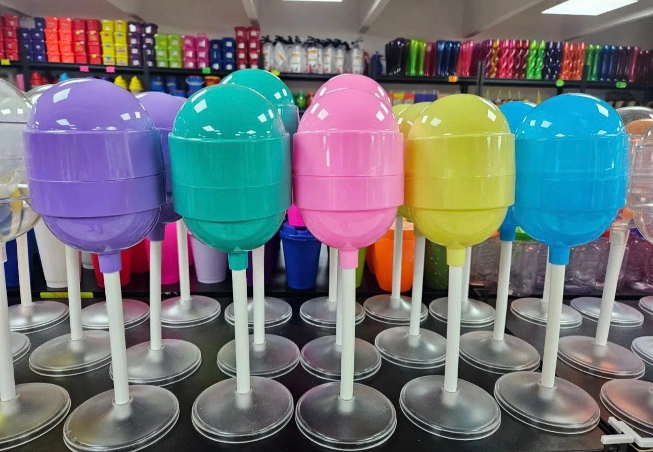 Lollipop Dulcero 10ct Plastic Table Centerpiece Party Candy Favor Pastel Paleta
