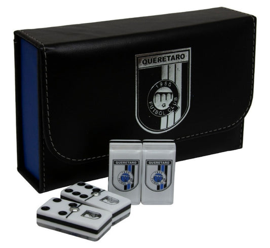 Dominoes Set Gallos Blancos Querétaro México in Faux Leather Case Domino