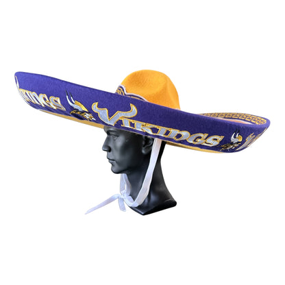 Minnesota Vikings Mexican Charro Hat Sombrero Mariachi Adult One Size