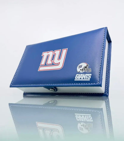 Jumbo New York Giants Dominoes Set in Faux Leather Case Domino.