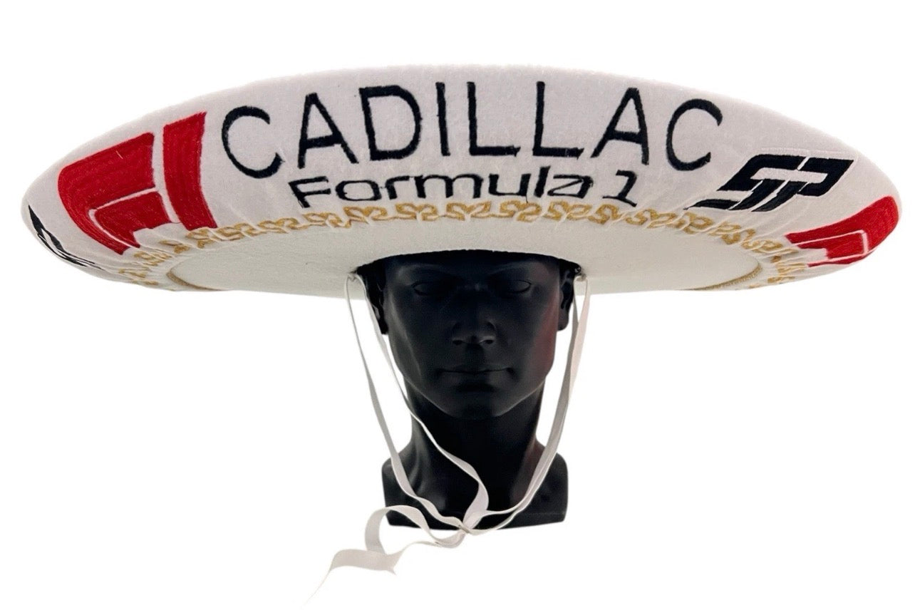 Checo Perez F1 Cadillac Mexican Charro Hat Sombrero Mariachi Adult One Size