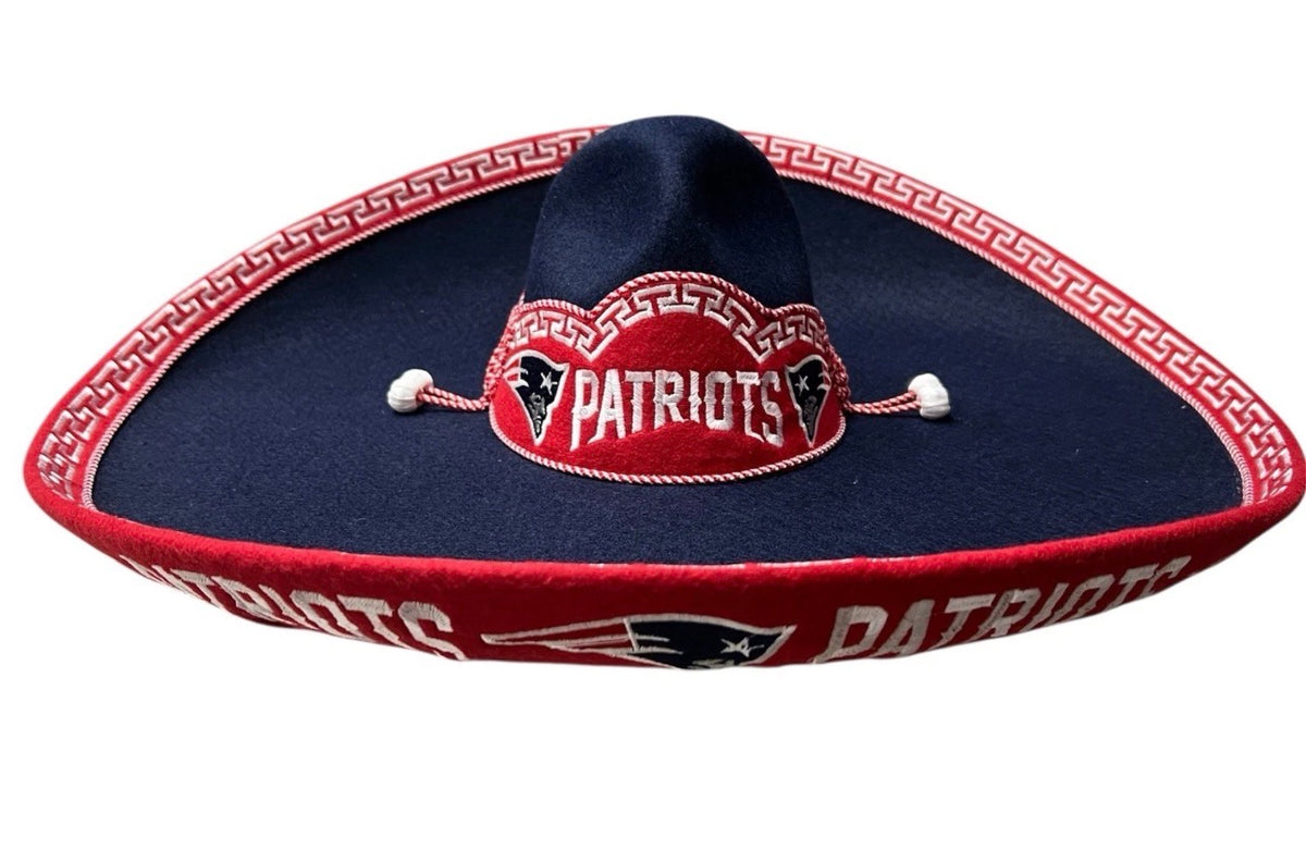 New England Patriots Mexican Charro Hat Sombrero Mariachi Adult One Size
