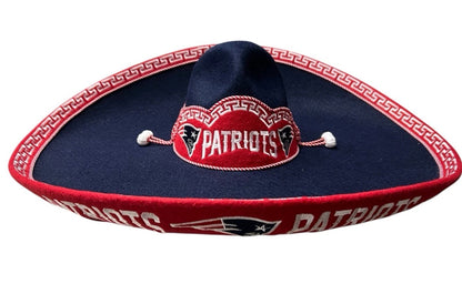 New England Patriots Mexican Charro Hat Sombrero Mariachi Adult One Size