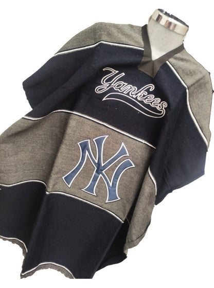 New York Yankees Jorongo Sarape Mexican Poncho Artesanal Winter