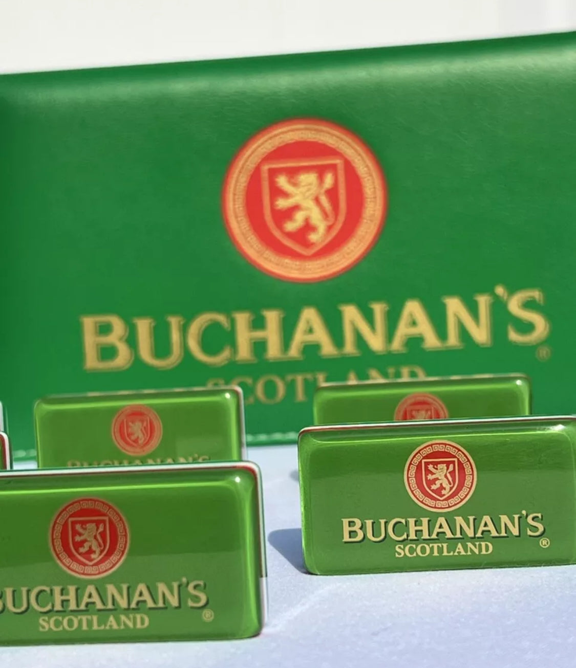 Dominoes Set Buchanans Inspired in Faux Leather Case Domino.