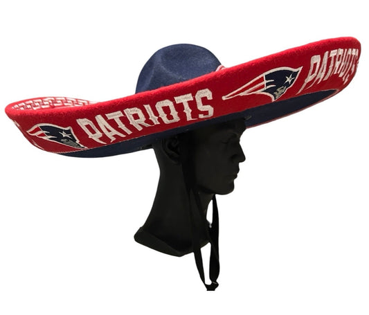 New England Patriots Mexican Charro Hat Sombrero Mariachi Adult One Size