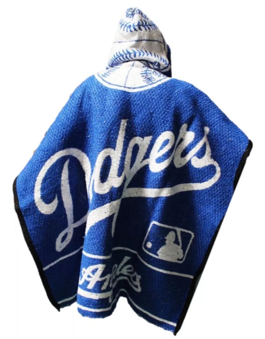 Los Angeles Dodgers Jorongo Zarape Hoodie Artesanal  Mexican Poncho  Aesthetic